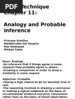 Analogy and Probable Inference