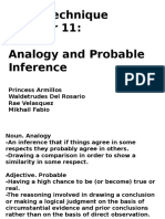 Analogy and Probable Inference