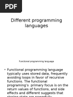 Different Programming Languages