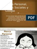 Marca Personal, Redes Sociales y Google