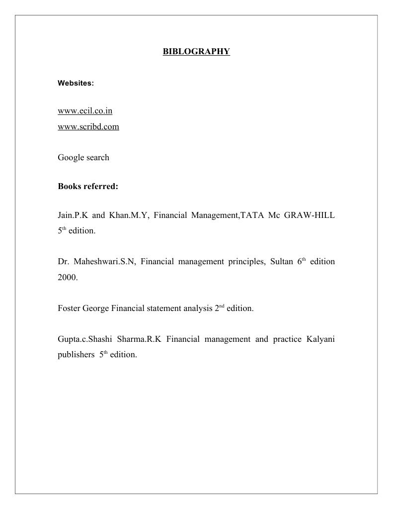 Financial Management Bibliography List | PDF