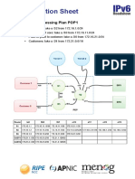 Information Sheet: Routing Addressing Plan POP1