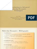 An Introduction to Advanced Molecular Dynamics Techniques