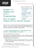 How To Install and Use Eclipse CDT For C - C++ Programming PDF