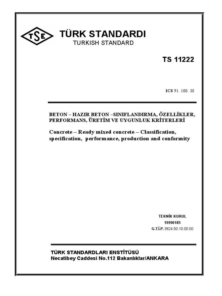 TS 11222 | PDF