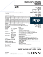 Service Manual: Blu-Ray Disc/Dvd Home Theatre System