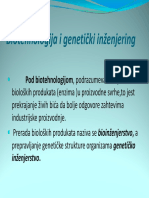 4507 - 4biotehnologija I Geneticki Inženjering Prezentacija PDF