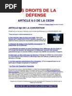 Les Droits de La Défense