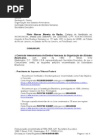 Comunicação à CIDH-OEA