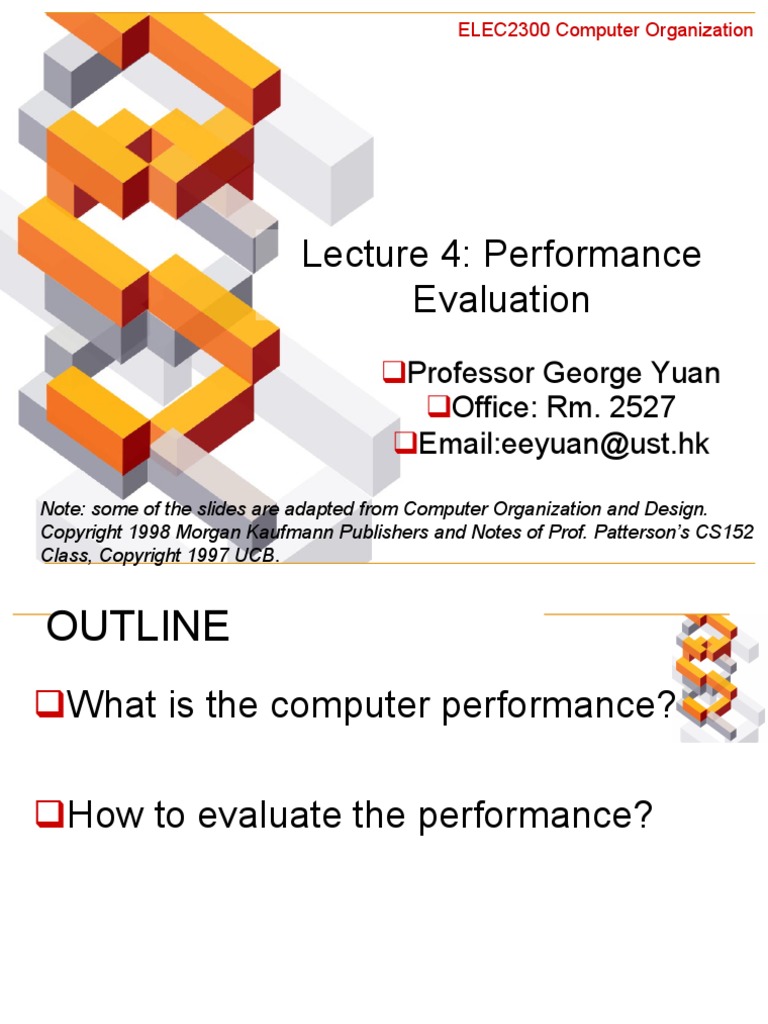 Lecture4 Performance Evaluation | PDF | Central Processing Unit ...