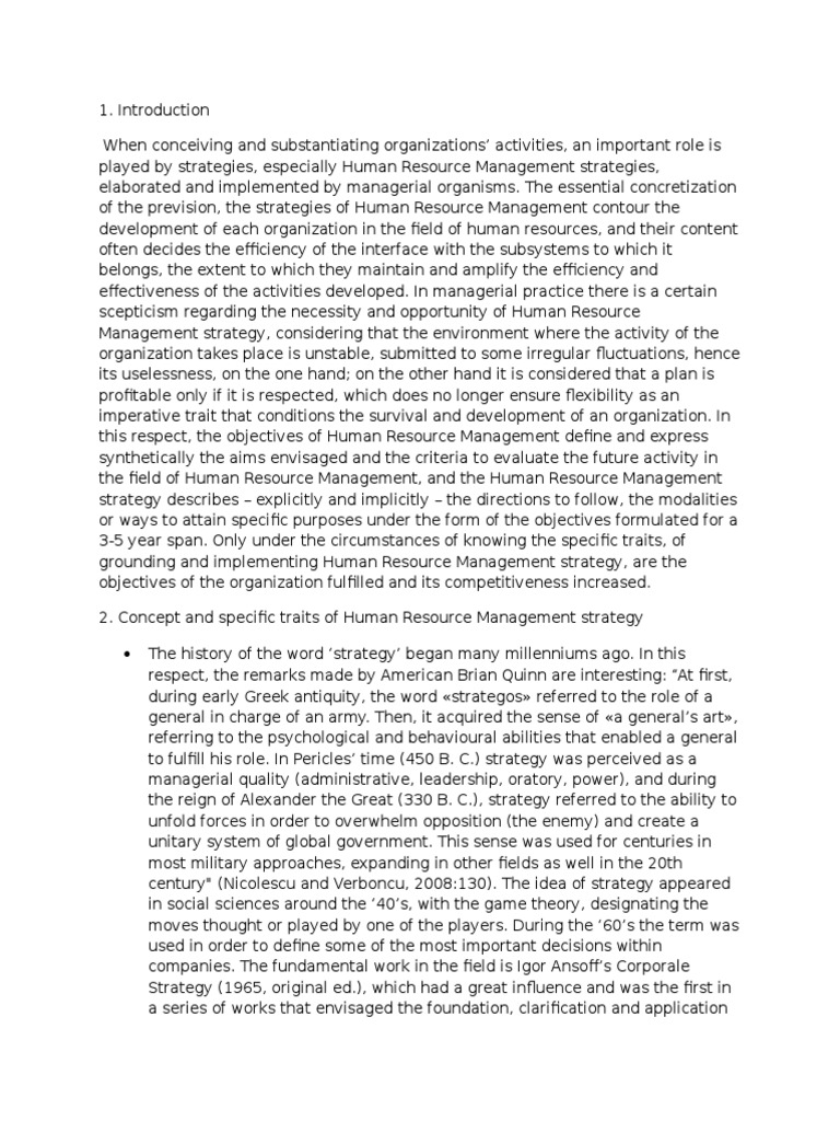 Aspects of HRM | Human Resource Management | Employment