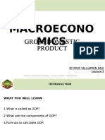 Macroecono Mics: Gross Domestic Product