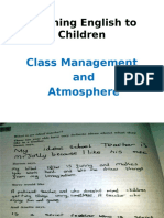 Class Management and Atmosphere