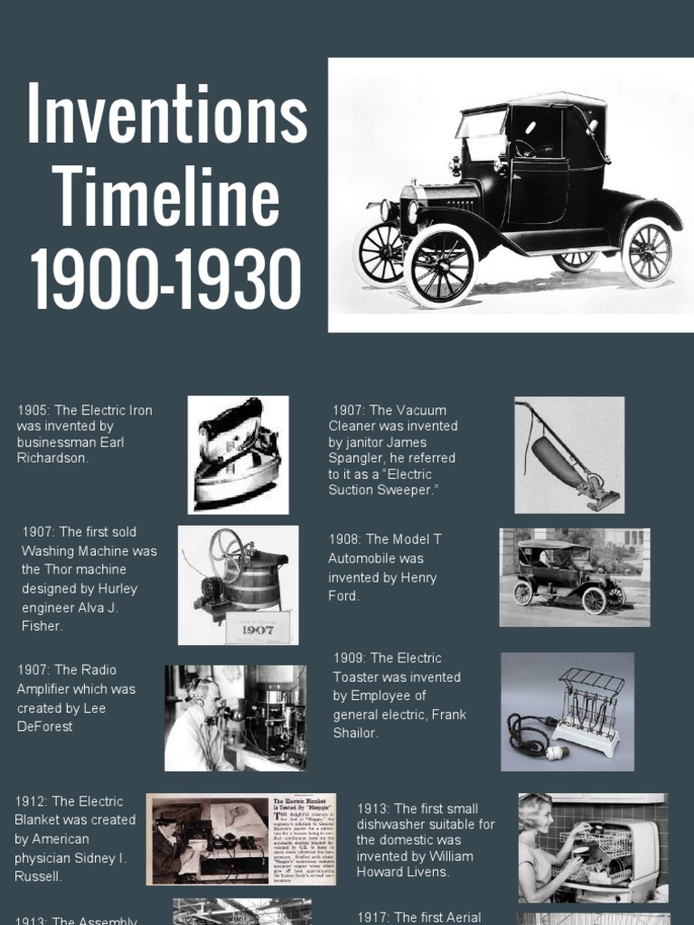 inventions timeline 1 Vacuum Cleaner Technology