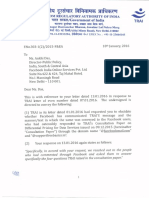 TRAI Response