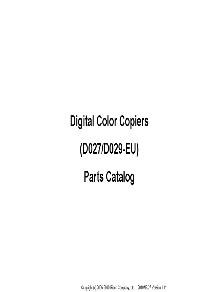 D027 D029 Eu V1 11 | PDF | Clutch | Manufactured Goods