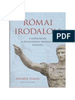 Adamik Tamás - A Római Irodalom