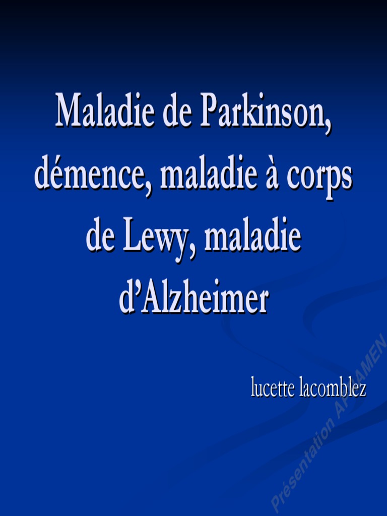 Démence à Corps de Lewy et Parkinson | PDF | Démence | Maladie de Parkinson