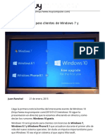 Windows 10 Gratis Para Clientes de Windows 7 y Windows 8