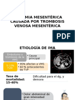 Isquemia Mesentérica Causada Por Trombosis Venosa Mesentérica