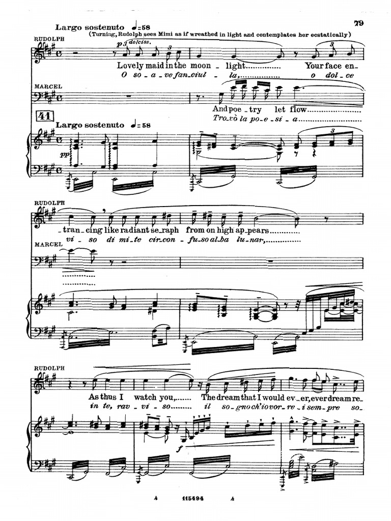 O Soave Fanciulla Musica Vocal Opera