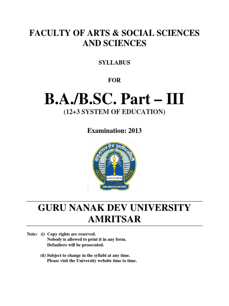 BSC Computer Science Part III Syllabus On Page 232 | PDF | Punjab ...