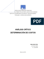 Analisis Critico. Pedro Patiño