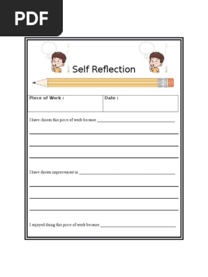 self reflection student portfolio