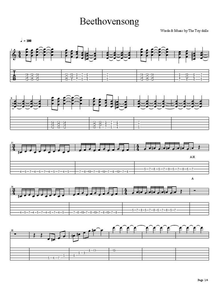 Toy Dolls (Beethoven Song) PDF