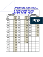 Airport Corfu Bus Timetable
