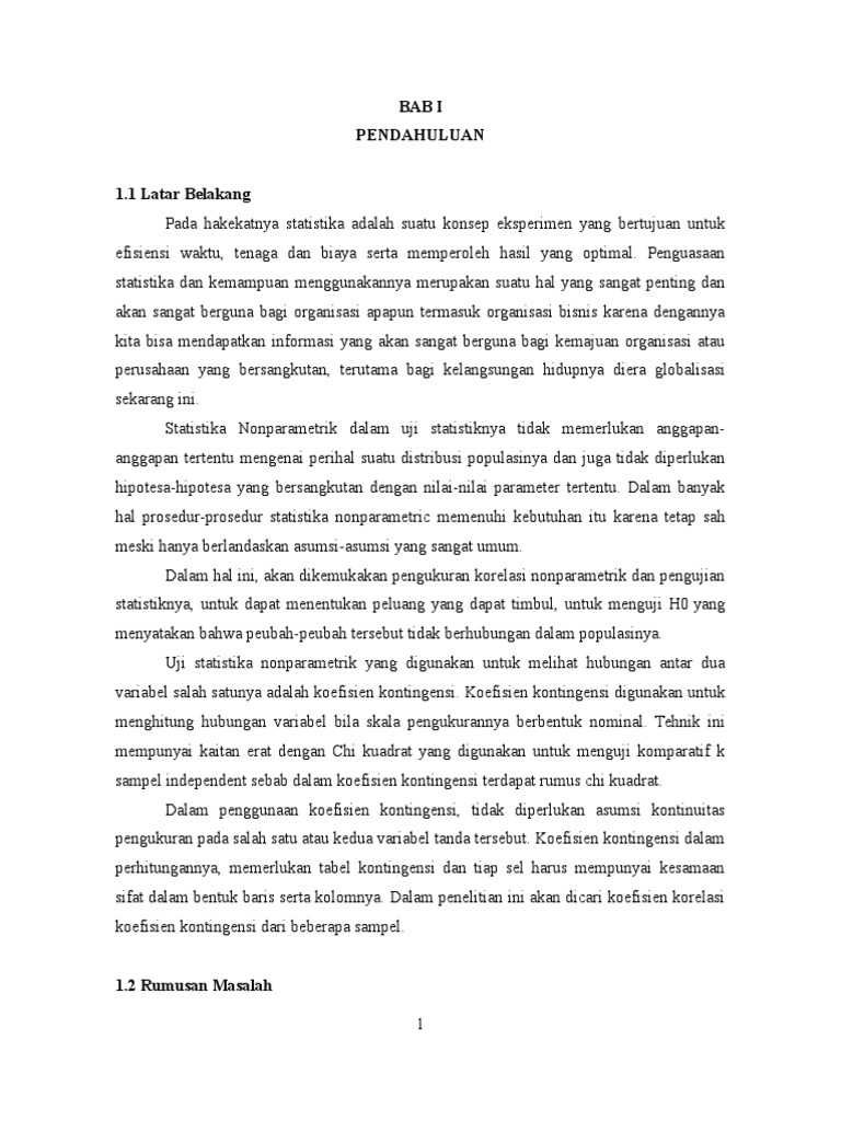 Makalah Statistika Nonparametrik