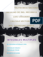 Cálculo vectorial y aplicaciones de las integrales múltiples