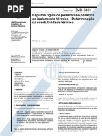 Abnt - Nbr 12094 Mb 3431 - Espuma Rigida de Poliuretano Para Fins de Isolamento Termico - Determinacao Da Condutividade Termica