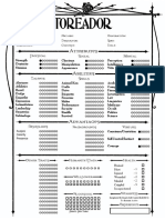 18577104 Toreador Editable Character Sheet