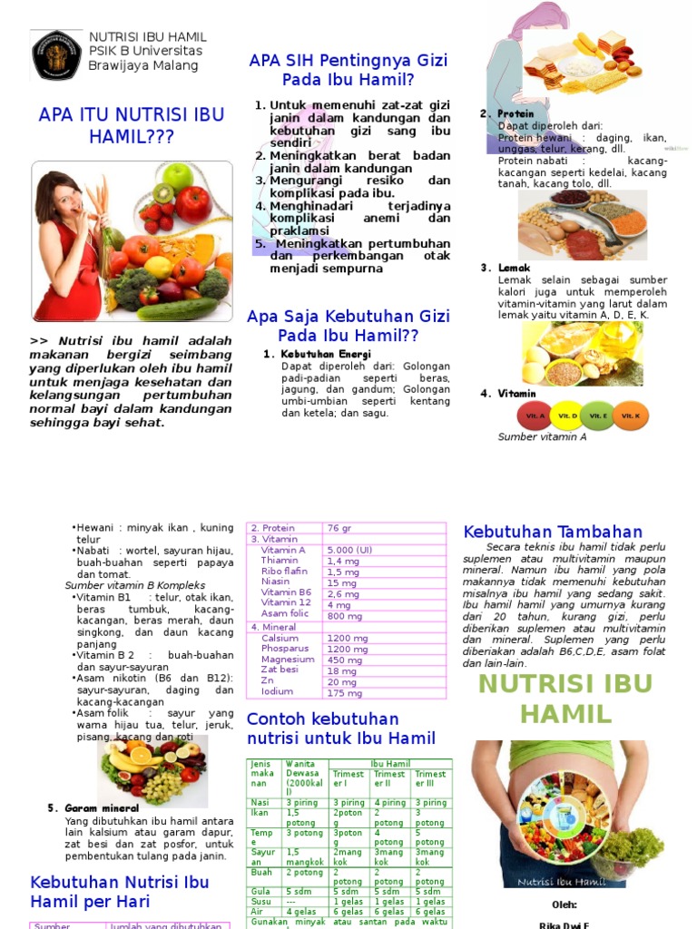 Leaftlet Nutrisi Ibu Hamil Pdf