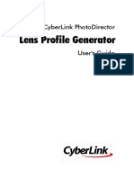 Cyberlink Lens Profile Generator User Guide