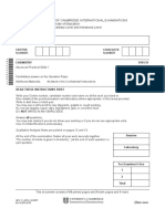 A Levels Chemistry November 2012 Question Paper 31