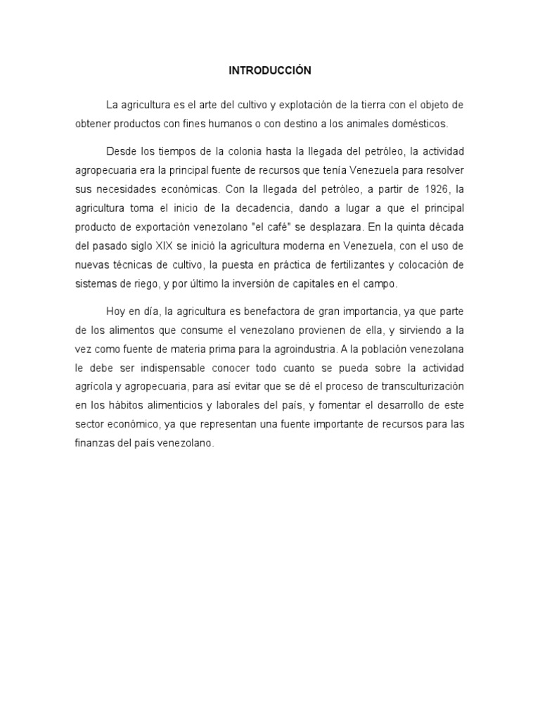 La Agricultura en Venezuela | PDF | Zona tropical | Clima