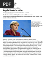 2016.01.15 Nächtliche Pressekonferenz in Brüssel - Angela Merkel - Ratlos - Politik - Stuttgarter Zeitung