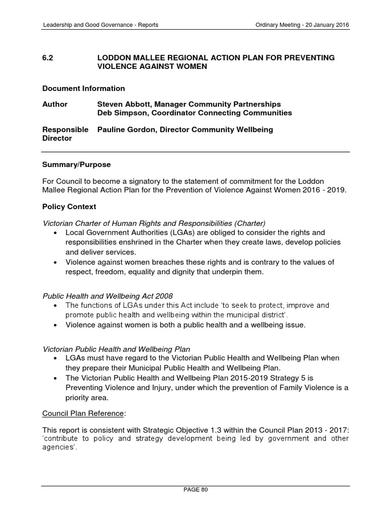 Domestic violence action plan Violence Domestic Violence