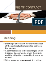 Discharge of Contract Explained