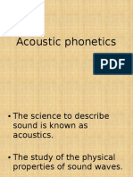 Acoustic Phonetics PDF