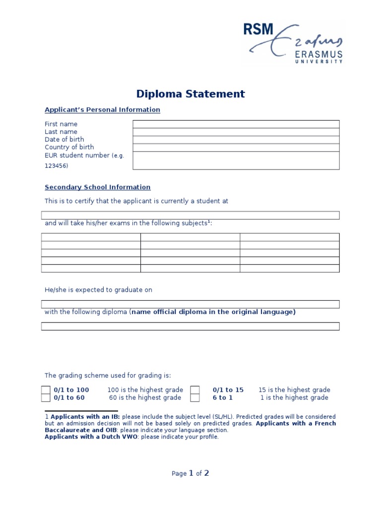personal statement for diploma in education and training