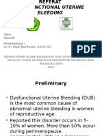 DUB Dysfucntion Uterine Bleeding