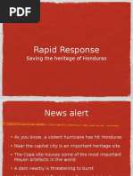 Rapid Response: Saving The Heritage of Honduras