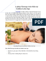 Bí Mật Liệu Pháp Massage Toàn Thân Tại Golden Lotus Spa