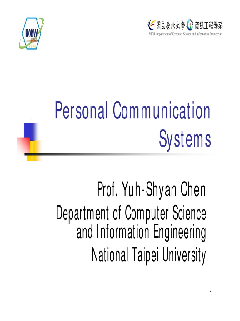 Personal Communication Systems Guide | PDF