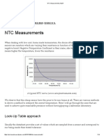 NTC Calibration and Measurement