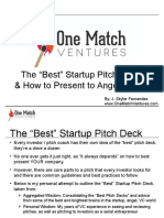 The Best Startup Pitch Deck