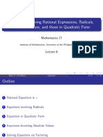 A8 - Equations Rational Radical - Joma PDF